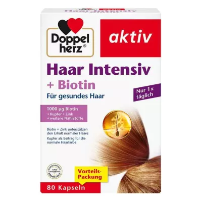 Doppelherz Hair Intensive + Biotin Kapsler, 80 stk