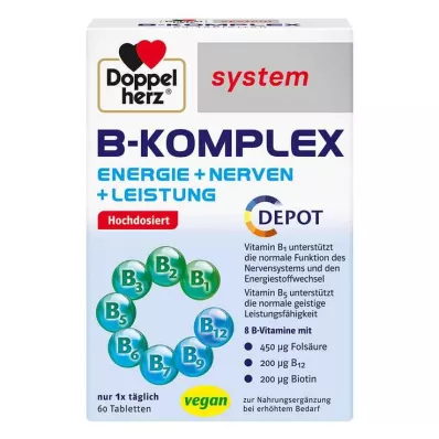 DOPPELHERZ B-kompleks systemtabletter, 60 stk