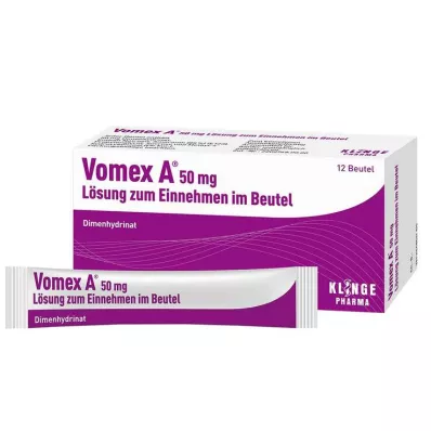 Vomex A® løsning 50 mg, 12 stk