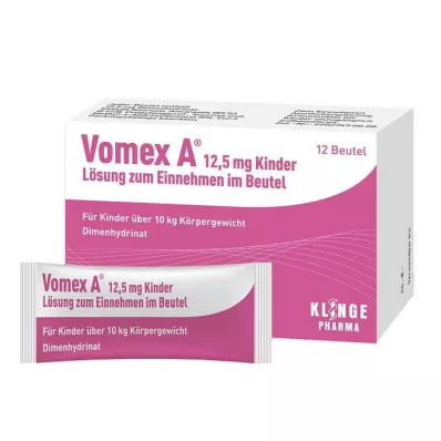 Vomex A® løsning 12,5 mg barn, 12 stk