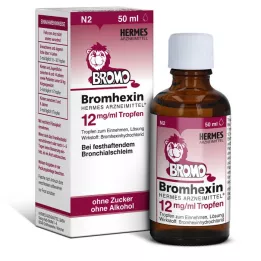 BROMHEXIN Hermes Arzneimittel 12 mg/ml dråper, 50 ml