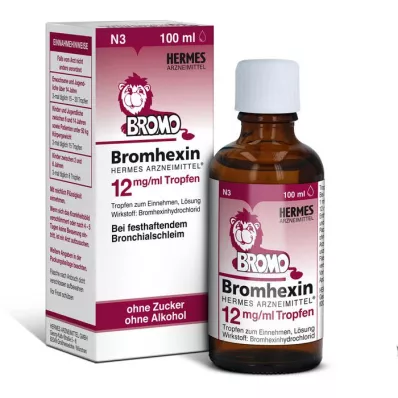 BROMHEXIN Hermes Arzneimittel 12 mg/ml dråper, 100 ml