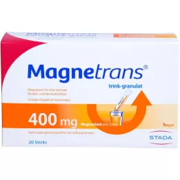 MAGNETRANS 400 mg drikkegranulat, 20X5,5 g