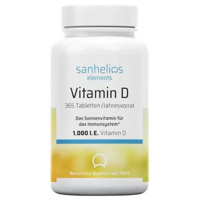 Sanhelios Vitamin D 1000 IE tabletter, 365 stk