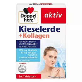 DOPPELHERZ Silica+kollagentabletter, 30 stk
