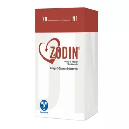 ZODIN Omega-3 1 000 mg myke kapsler, 28 stk