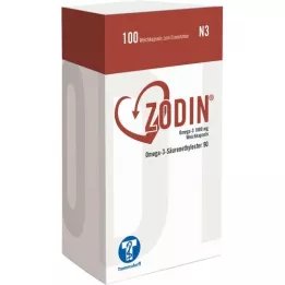 ZODIN Omega-3 1 000 mg myke kapsler, 100 stk