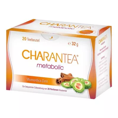 CHARANTEA filterpose for urtete med metabolsk kanel, 20 stk CHARANTEA filterpose for urtete med metabolsk kanel, 20 stk