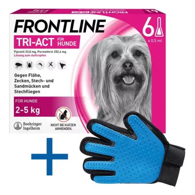 FRONTLINE Tri-Act Drop-on-løsning for hunder 2-5 kg, 6 stk