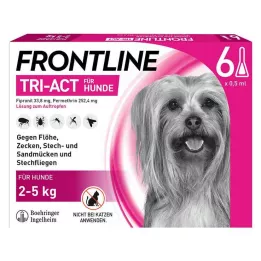 FRONTLINE Tri-Act Drop-on-løsning for hunder 2-5 kg, 6 stk