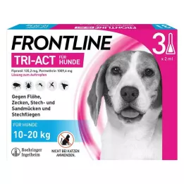 FRONTLINE Tri-Act Drop-on-løsning for hunder 10-20 kg, 3 stk