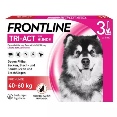 FRONTLINE Tri-Act Drop-on-løsning for hunder 40-60 kg, 3 stk
