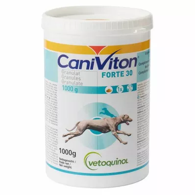Caniviton Forte 30 tilskuddsfôrgranulat for hunder, 1000 g Caniviton Forte 30 tilskuddsfôrgranulat for hunder, 1000 g