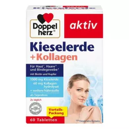 DOPPELHERZ Silica+kollagentabletter, 60 stk
