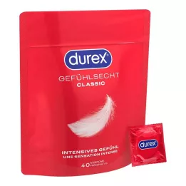 DUREX Sensitive gossamer-kondomer, 40 stk