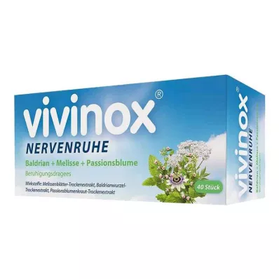 VIVINOX Nerve Rest Baldr.+Mel.+Passion.Calm.Drag., 40 stk VIVINOX Nerve Rest Baldr.+Mel.+Passion.Calm.Drag., 40 stk