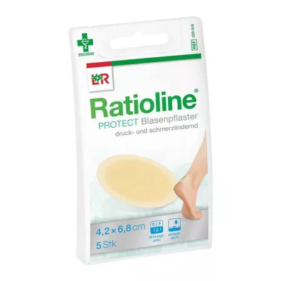 Ratioline protect blemmeplaster 4,2x6,8 cm, 5 stk Ratioline protect blemmeplaster 4,2x6,8 cm, 5 stk