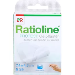 RATIOLINE protect gelgips 4,5x7,4 cm, 5 stk
