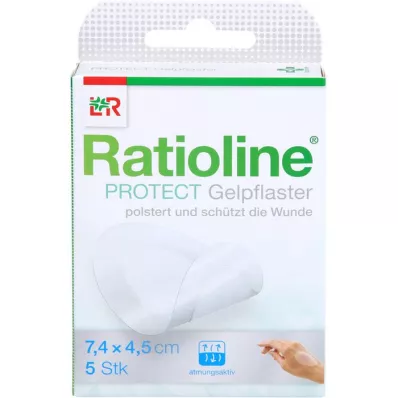 RATIOLINE protect gelgips 4,5x7,4 cm, 5 stk