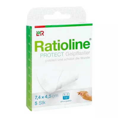 Ratioline Protect gelplaster 4,5x7,4 cm (5 stk) Ratioline Protect gelplaster 4,5x7,4 cm (5 stk)