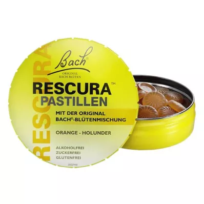 Bach Blomster Original Rescura Pastilles Appelsin-Hyllebær, 50 g Bach Blomster Original Rescura Pastilles Appelsin-Hyllebær, 50 g