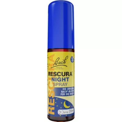 BACHBLÜTEN Original Rescura Night Spray uten alkohol, 20 ml
