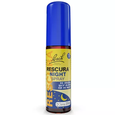 BACHBLÜTEN Original Rescura Night Spray uten alkohol, 20 ml