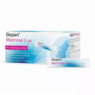 Gepan Mannose to go, drikkeklar mannose med sink (14x5 ml) Gepan Mannose to go, drikkeklar mannose med sink (14x5 ml)