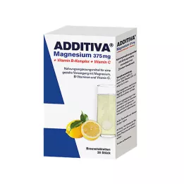 ADDITIVA Magnesium 375 mg + vitamin B-kompleks + vitamin C, 20X6 g