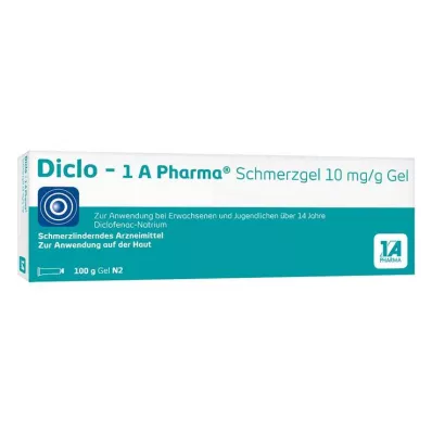 DICLO-1A Pharma Smertegel 10 mg/g, 100 g DICLO-1A Pharma Smertegel 10 mg/g, 100 g