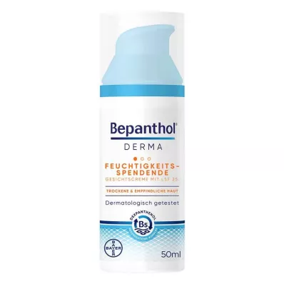Bepanthol Derma fuktighetsgivende ansiktskrem LSF 25, 1X50 ml Bepanthol Derma fuktighetsgivende ansiktskrem LSF 25, 1X50 ml