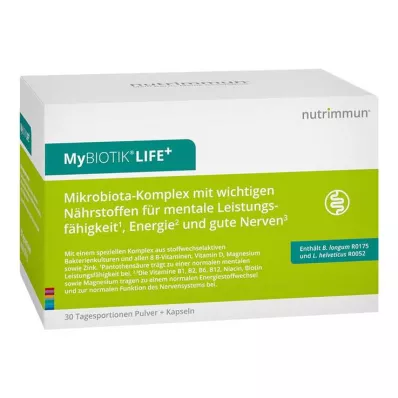 Mybiotik Life + kombinasjonspakke 30x1,5 g pulver + 60 kapsler, 1 stk Mybiotik Life + kombinasjonspakke 30x1,5 g pulver + 60 kapsler, 1 stk