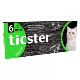 TICSTER Spot-on væske for katter opp til 4 kg, 6X0,4 ml