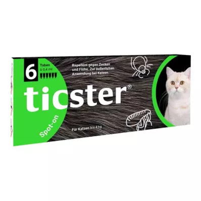 TICSTER Spot-on væske for katter opp til 4 kg, 6X0,4 ml TICSTER Spot-on væske for katter opp til 4 kg, 6X0,4 ml