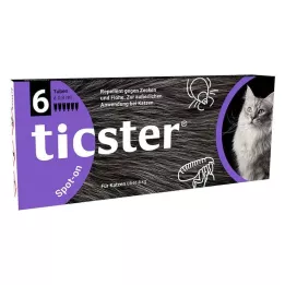 TICSTER Spot-on væske til katter 4-8 kg, 6X0,8 ml