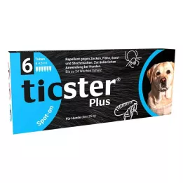 TICSTER Plus Spot-on Solution for hund over 25 kg, 6X4,8 ml