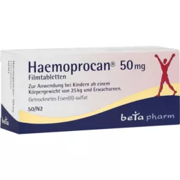 HAEMOPROCAN 50 mg filmdrasjerte tabletter, 50 stk