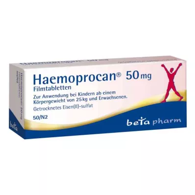 HAEMOPROCAN 50 mg filmdrasjerte tabletter, 50 stk HAEMOPROCAN 50 mg filmdrasjerte tabletter, 50 stk