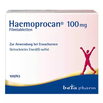 HAEMOPROCAN 100 mg filmdrasjerte tabletter, 100 stk HAEMOPROCAN 100 mg filmdrasjerte tabletter, 100 stk