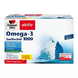 DOPPELHERZ Omega-3 fiskeolje fra havet 1000 kapsler, 240 kapsler