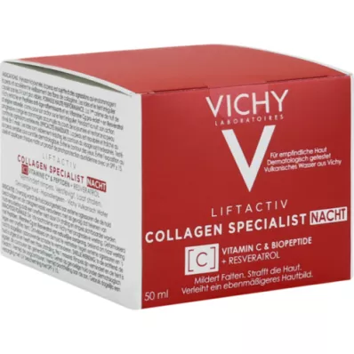 VICHY LIFTACTIV Collagen Specialist nattkrem, 50 ml