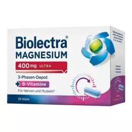 BIOLECTRA Magnesium 400 mg ultra 3-fase depot, 30 stk