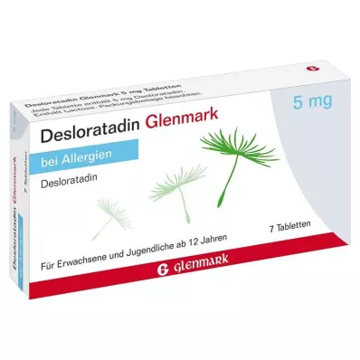 DESLORATADIN Glenmark 5 mg tabletter, 7 stk