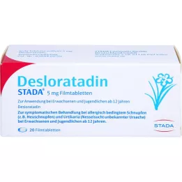 DESLORATADIN STADA 5 mg filmdrasjerte tabletter, 20 stk