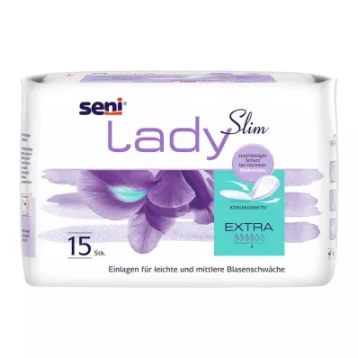 Seni® Lady Slim inkontinenspute ekstra, 15 stk Seni® Lady Slim inkontinenspute ekstra, 15 stk