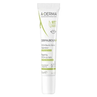 A-Derma Dermalibour + Cica leppepomade, 15 ml A-Derma Dermalibour + Cica leppepomade, 15 ml