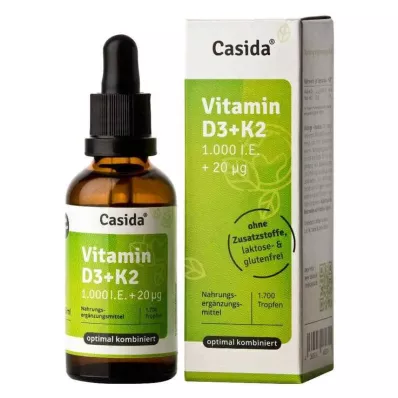 Vitamin D3 K2 dråper, 50 ml Vitamin D3 K2 dråper, 50 ml