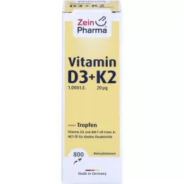 VITAMIN D3+K2 MK-7 dråper til oral bruk, høy dose, 25 ml