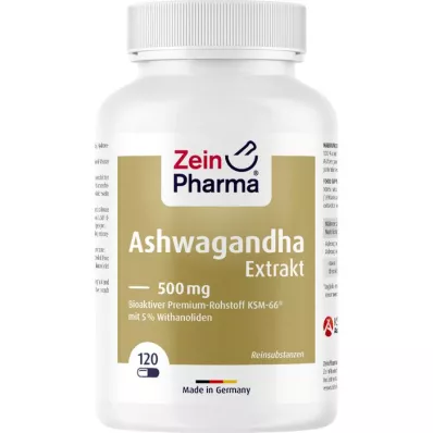 ASHWAGANDHA EXTRAKT 500 mg kapsler, 120 stk