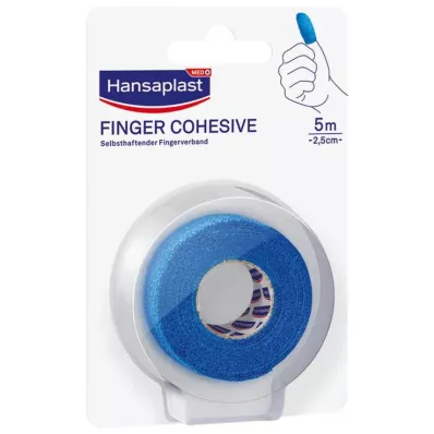 HANSAPLAST Fingerbandasje, selvklebende, 2,5 cm x 5 m, blå, 1 stk HANSAPLAST Fingerbandasje, selvklebende, 2,5 cm x 5 m, blå, 1 stk